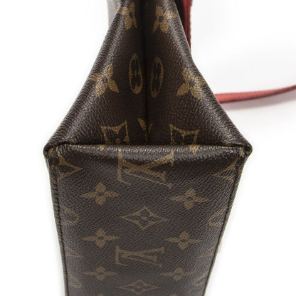 Louis Vuitton Saint Michel Bag Brown Red Monogram Denim — view 7