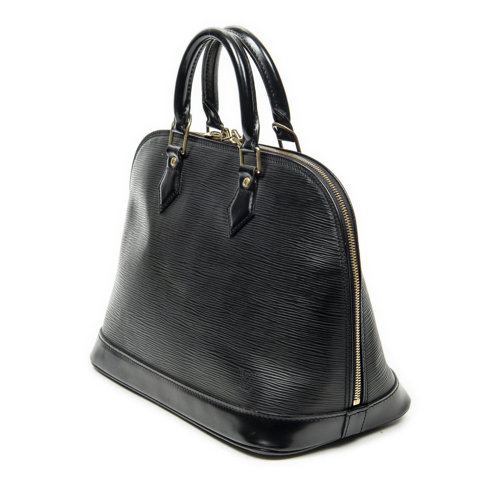 Louis Vuitton Alma Black Epi Handbag — view 2