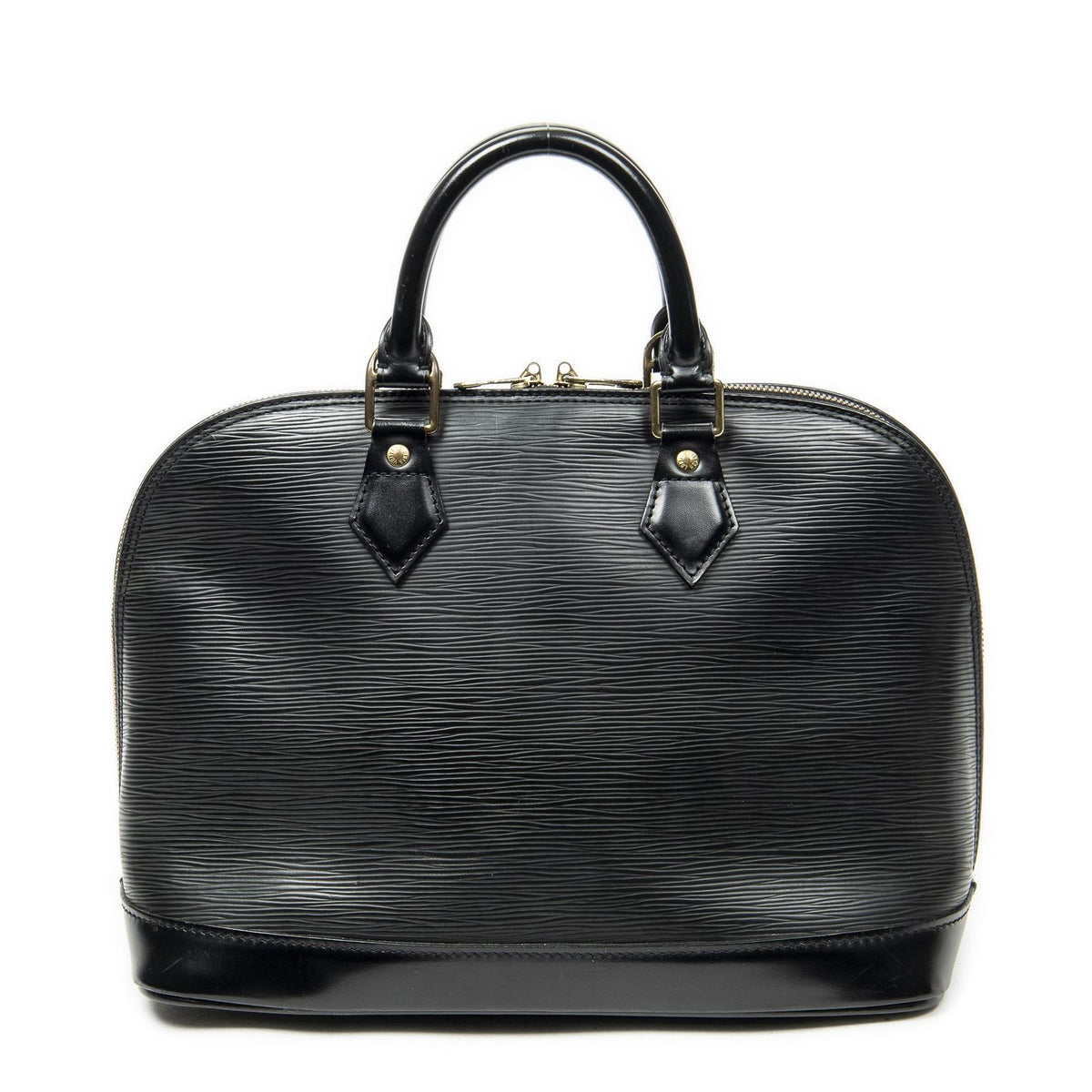 Louis Vuitton Alma Black Epi Handbag — view 5