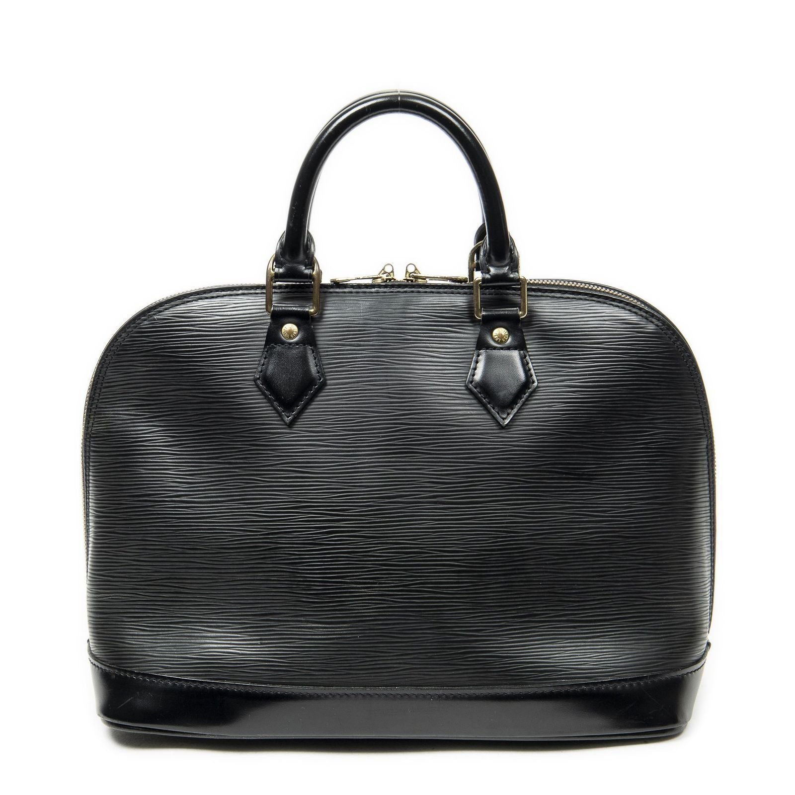 Louis Vuitton Alma Black Epi Handbag — view 5