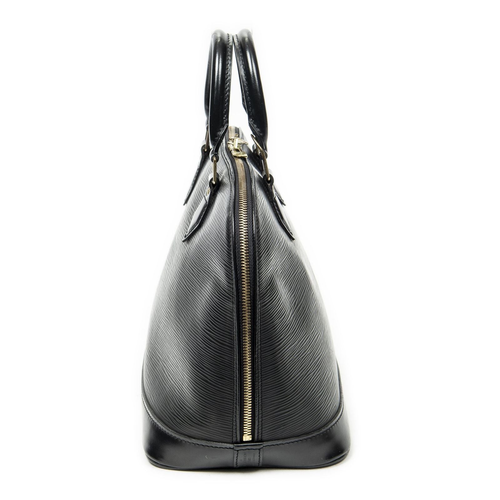 Louis Vuitton Alma Black Epi Handbag — view 4