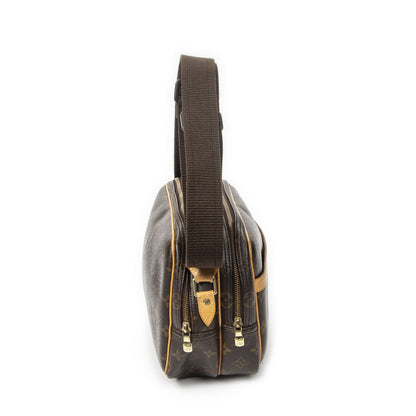 Louis Vuitton Reporter Brown Monogram Canvas Shoulder Bag — view 4