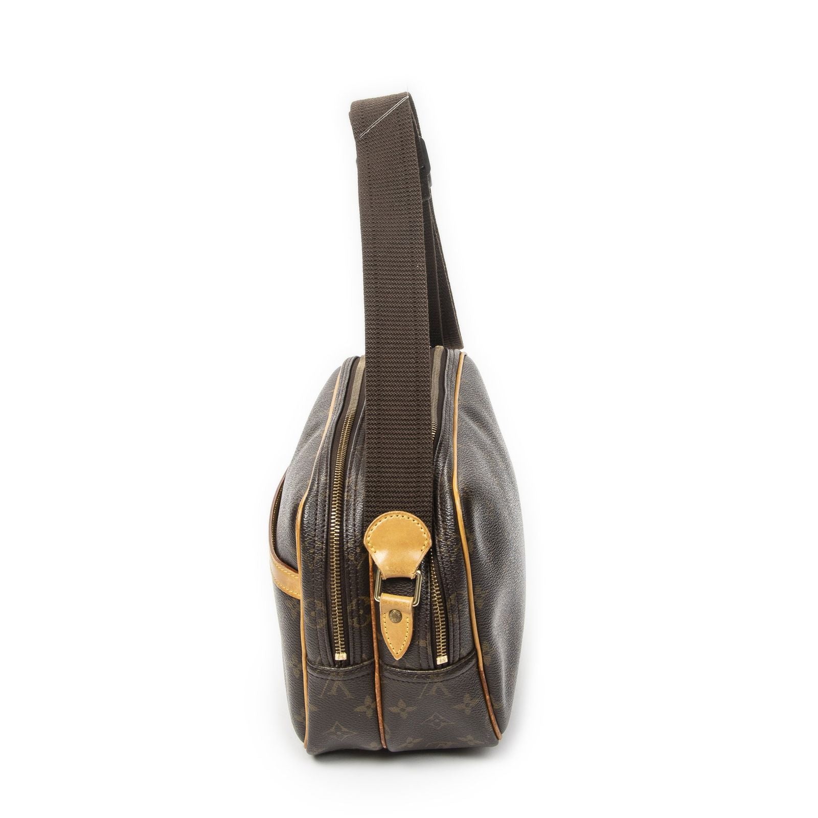 Louis Vuitton Reporter Brown Monogram Canvas Shoulder Bag — view 3