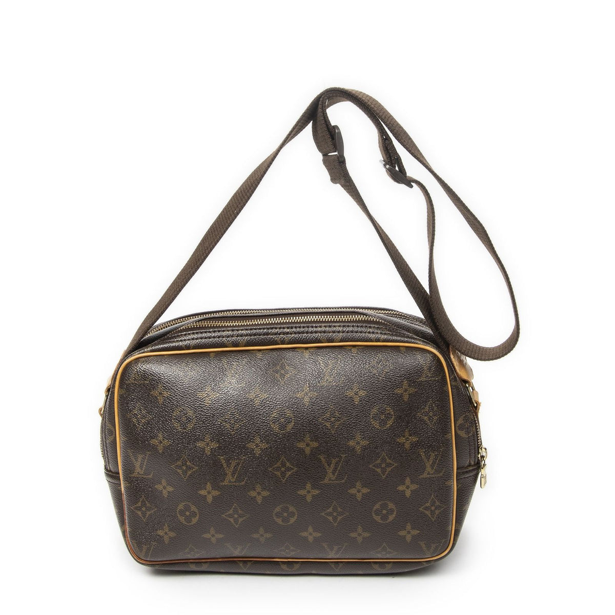 Louis Vuitton Reporter Brown Monogram Canvas Shoulder Bag — view 5