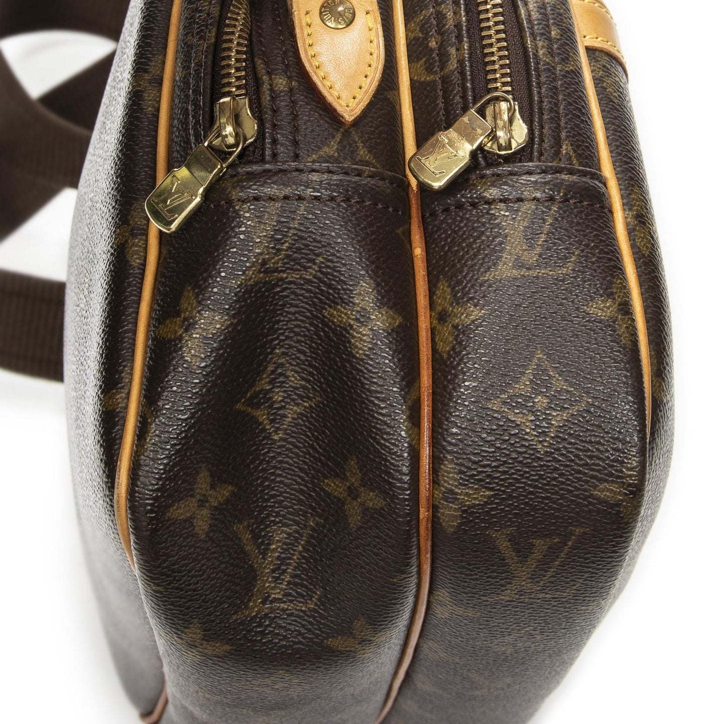 Louis Vuitton Reporter Brown Monogram Canvas Shoulder Bag — view 7