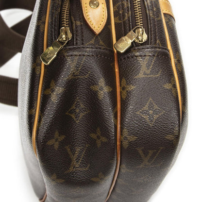 Louis Vuitton Reporter Brown Monogram Canvas Shoulder Bag — view 7