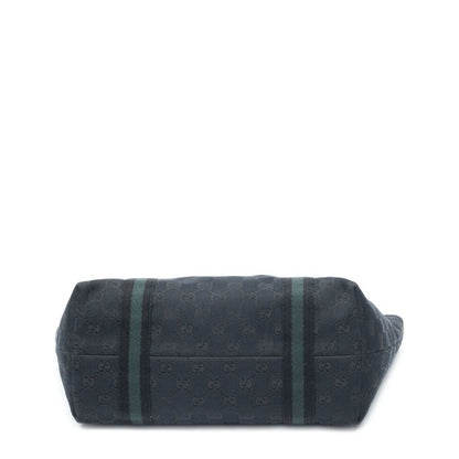 Gucci Small Web Jolicoeur Tote Black GG Canvas — view 6
