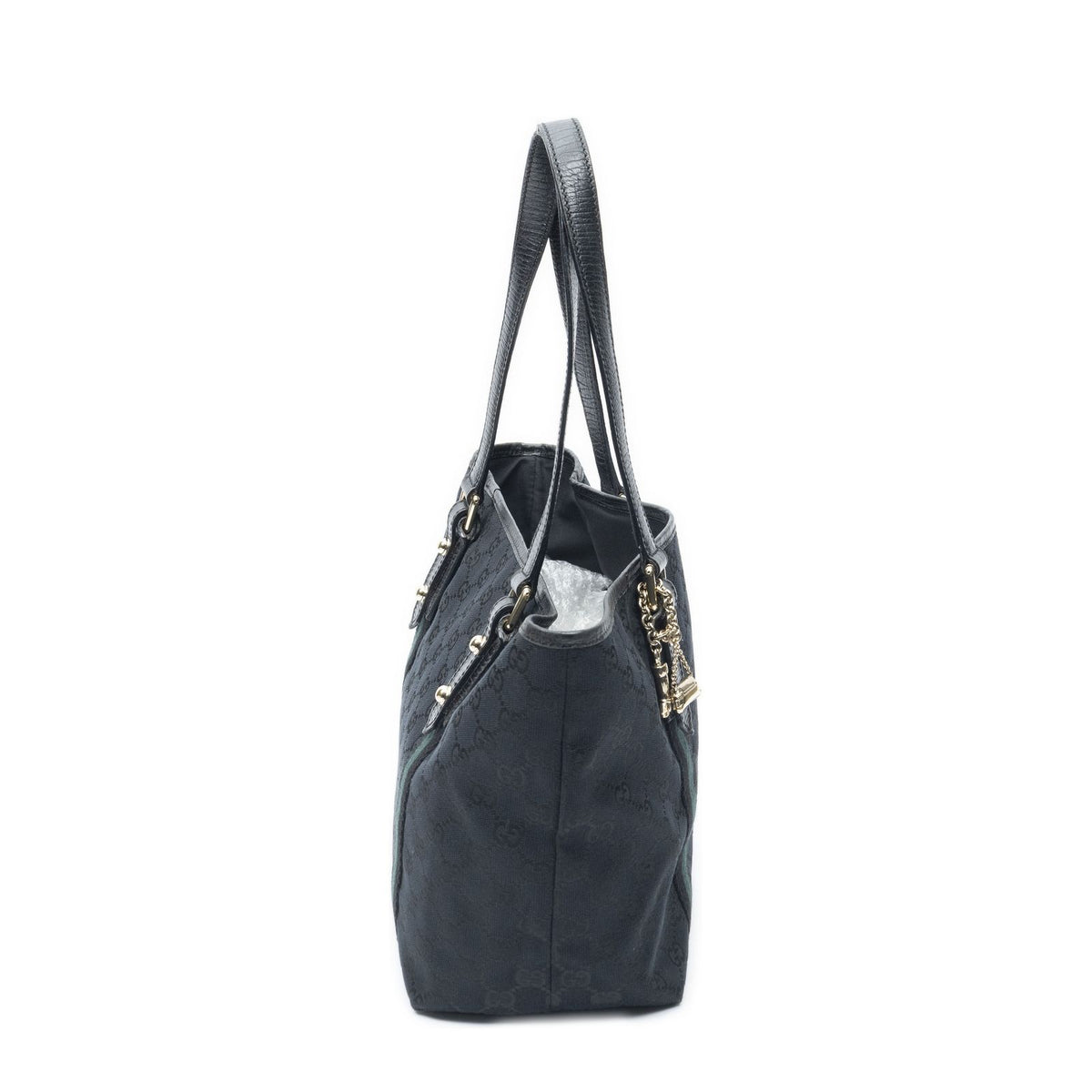 Gucci Small Web Jolicoeur Tote Black GG Canvas — view 4