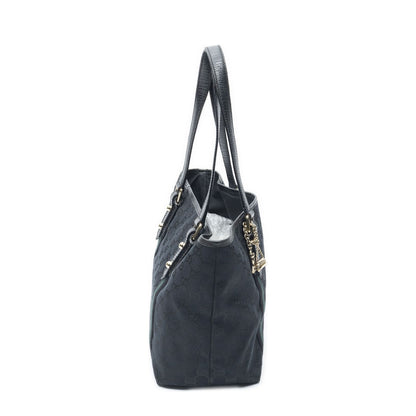 Gucci Small Web Jolicoeur Tote Black GG Canvas — view 4
