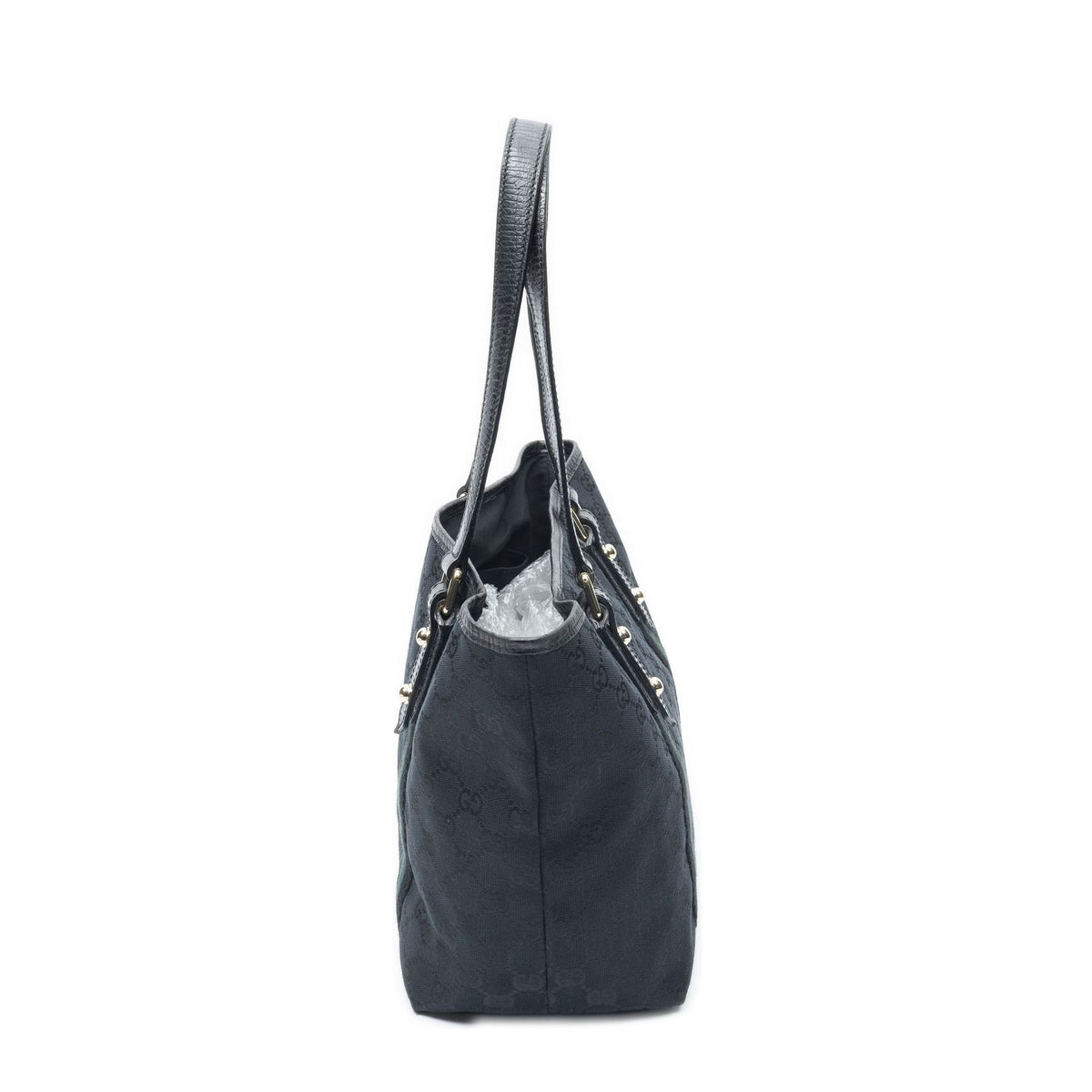 Gucci Small Web Jolicoeur Tote Black GG Canvas — view 3
