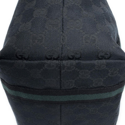 Gucci Small Web Jolicoeur Tote Black GG Canvas — view 8