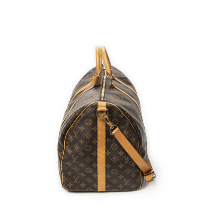 Louis Vuitton Keepall Bandouliere Brown Monogram Canvas — view 3