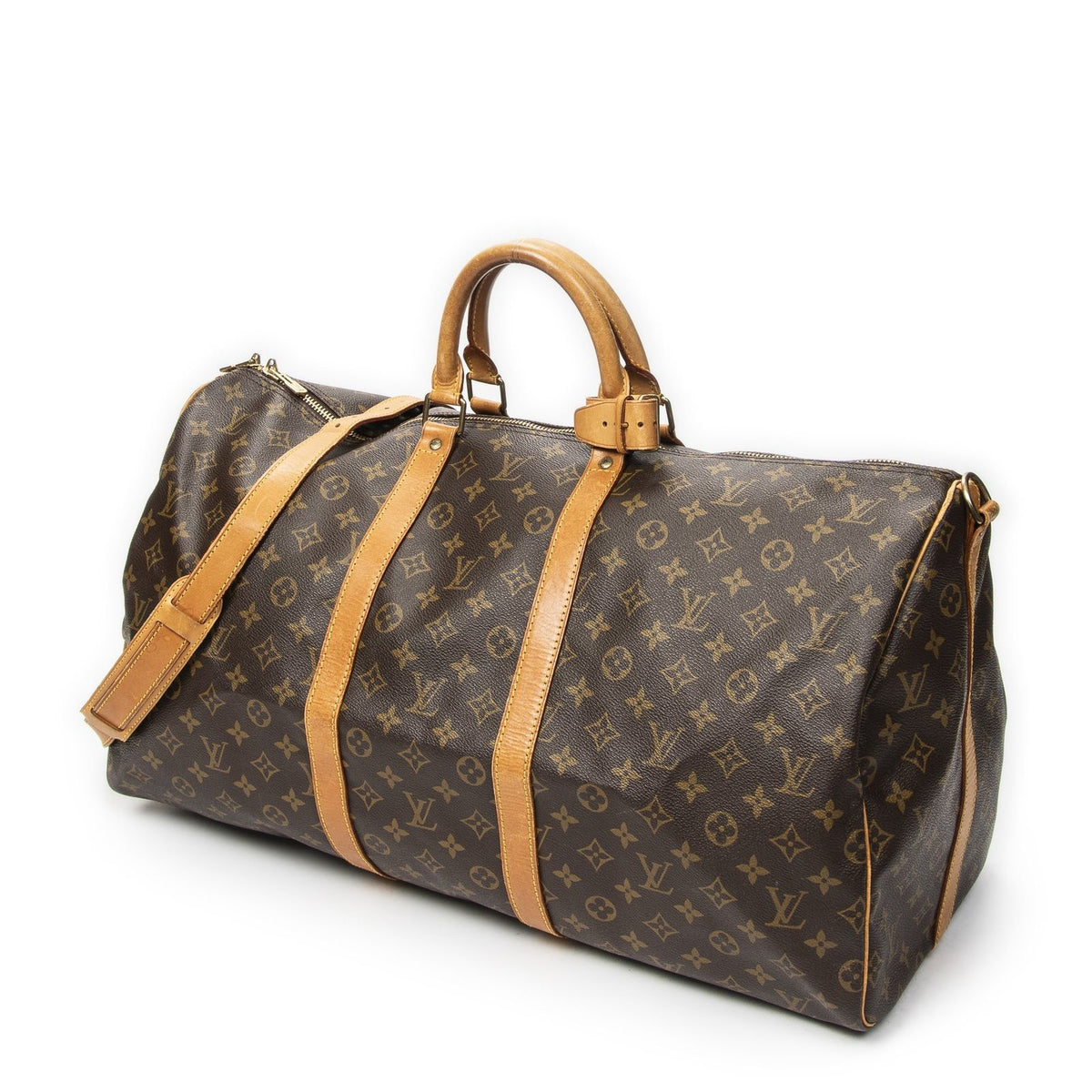 Louis Vuitton Keepall Bandouliere Brown Monogram Canvas — view 2