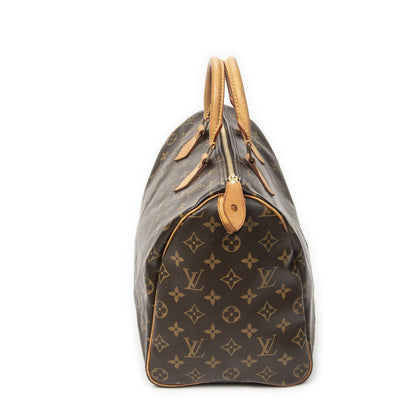 Louis Vuitton Speedy Brown Monogram Canvas Handbag — view 3
