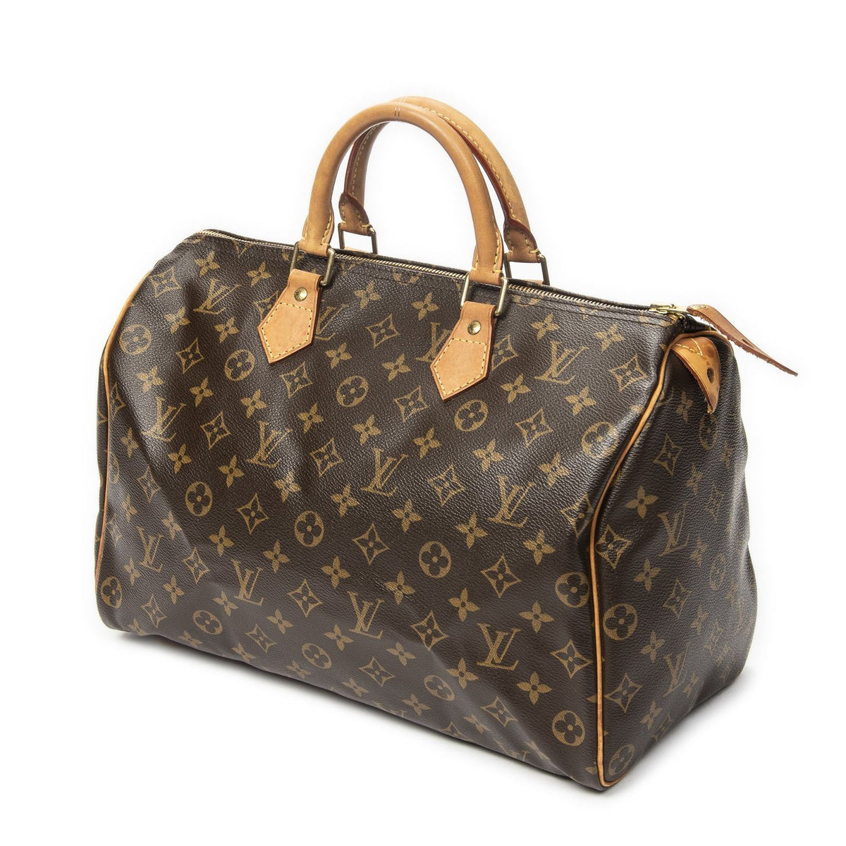 Louis Vuitton Speedy Brown Monogram Canvas Handbag — view 2
