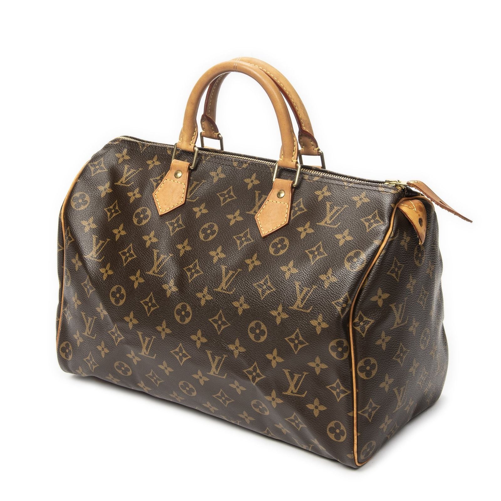Louis Vuitton Speedy Brown Monogram Canvas Handbag — view 2