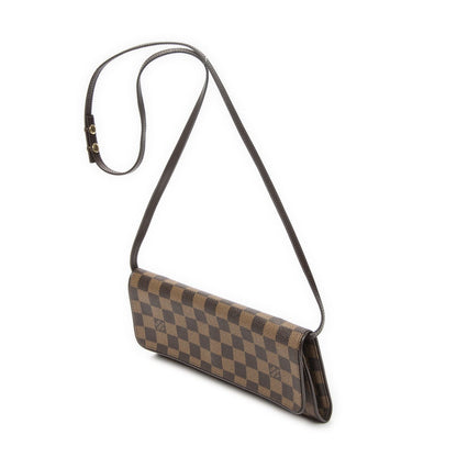 Louis Vuitton Twin Brown Damier Ebene Shoulder Bag — view 2