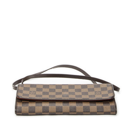 Louis Vuitton Twin Brown Damier Ebene Shoulder Bag — view 6