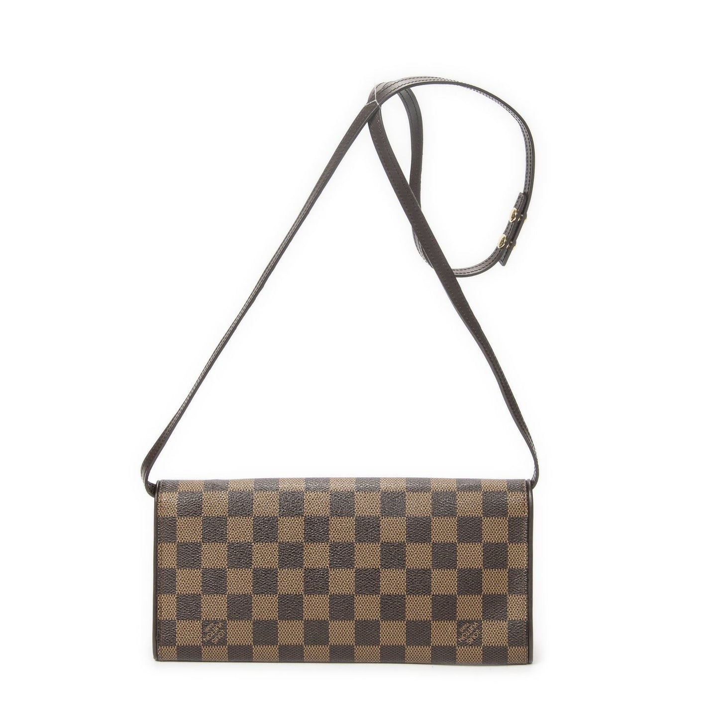 Louis Vuitton Twin Brown Damier Ebene Shoulder Bag — view 5