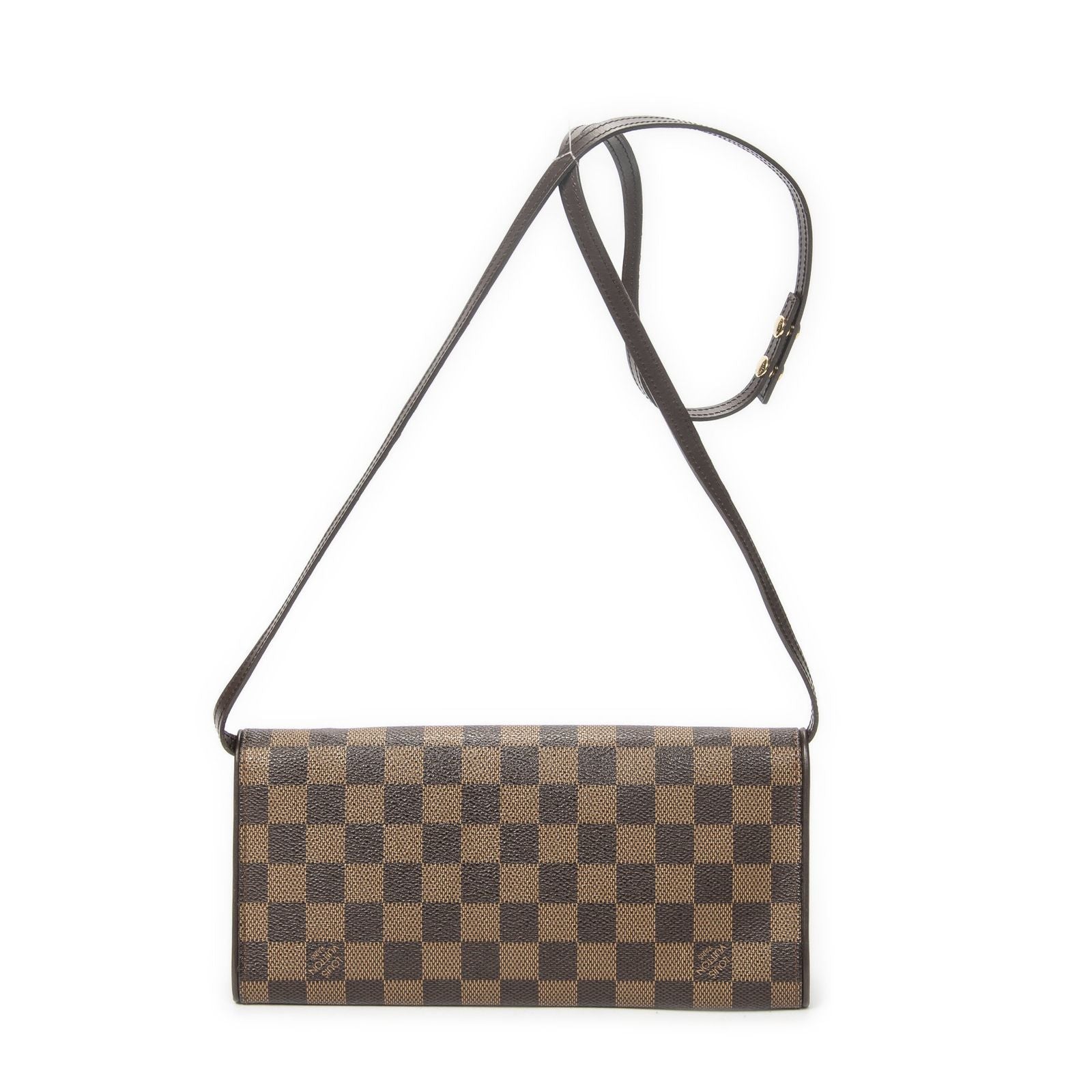 Louis Vuitton Twin Brown Damier Ebene Shoulder Bag — view 5