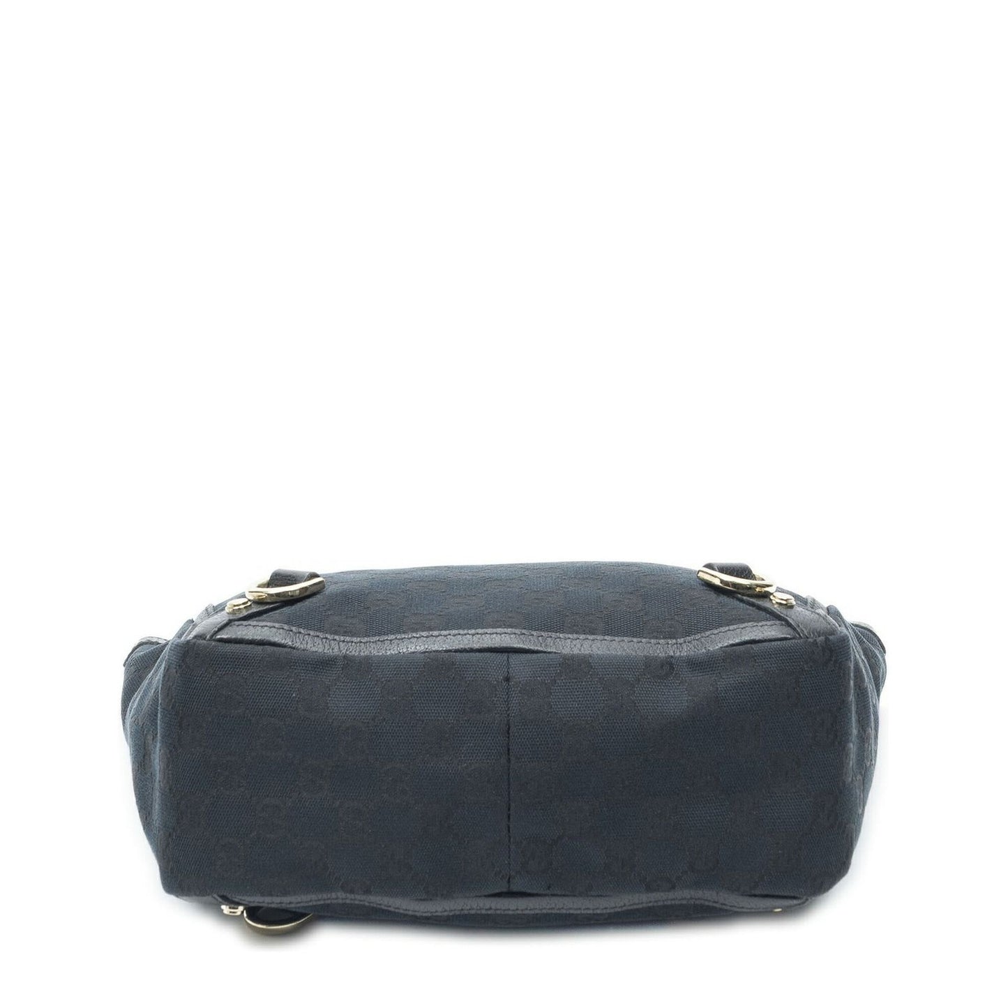 Gucci Small Abbey D Ring Tote Black GG Canvas — view 6