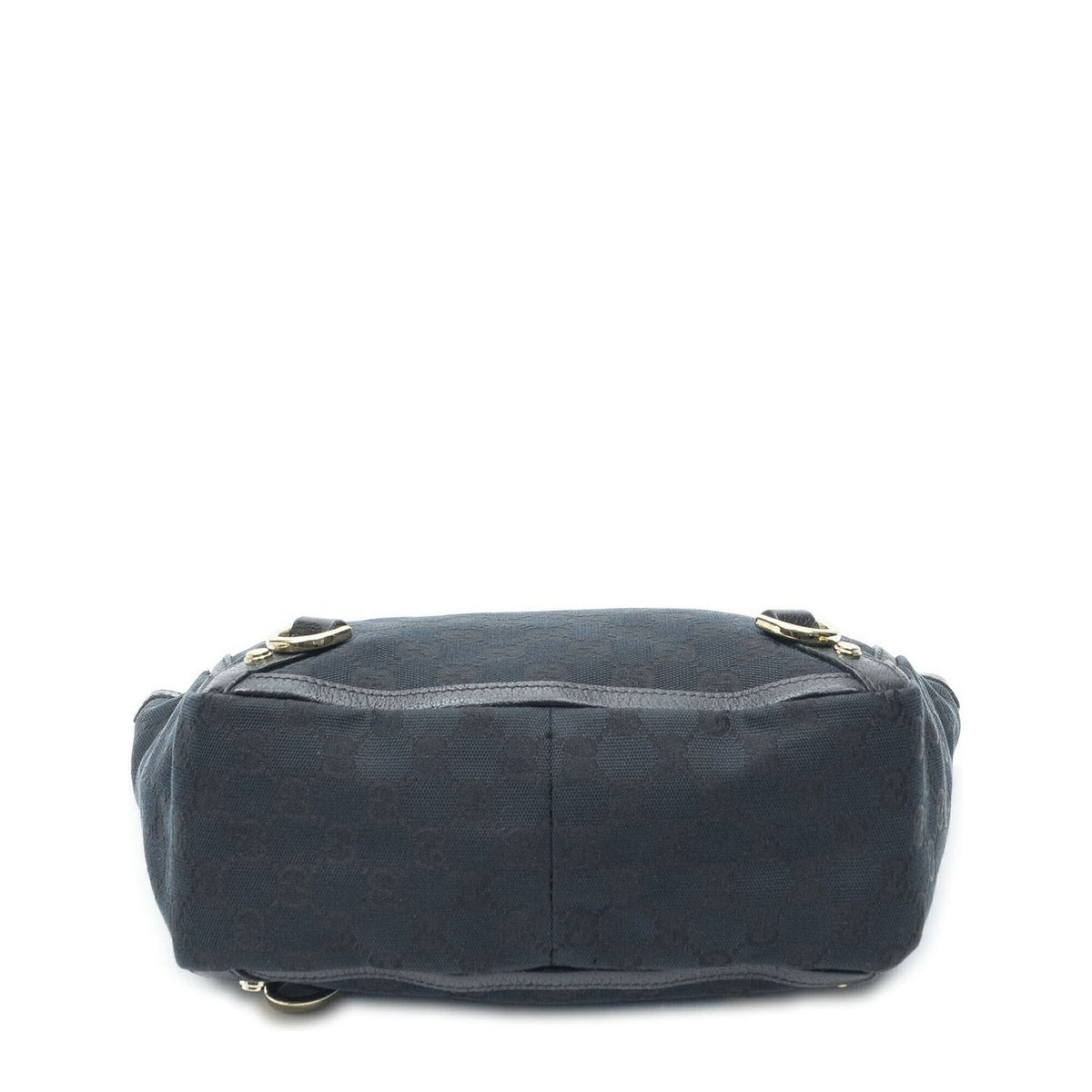 Gucci Small Abbey D Ring Tote Black GG Canvas — view 6