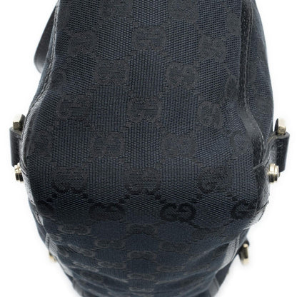 Gucci Small Abbey D Ring Tote Black GG Canvas — view 8