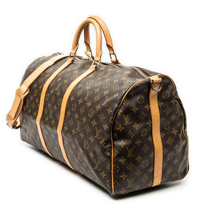 Louis Vuitton Keepall Bandouliere Brown Monogram Canvas — view 2