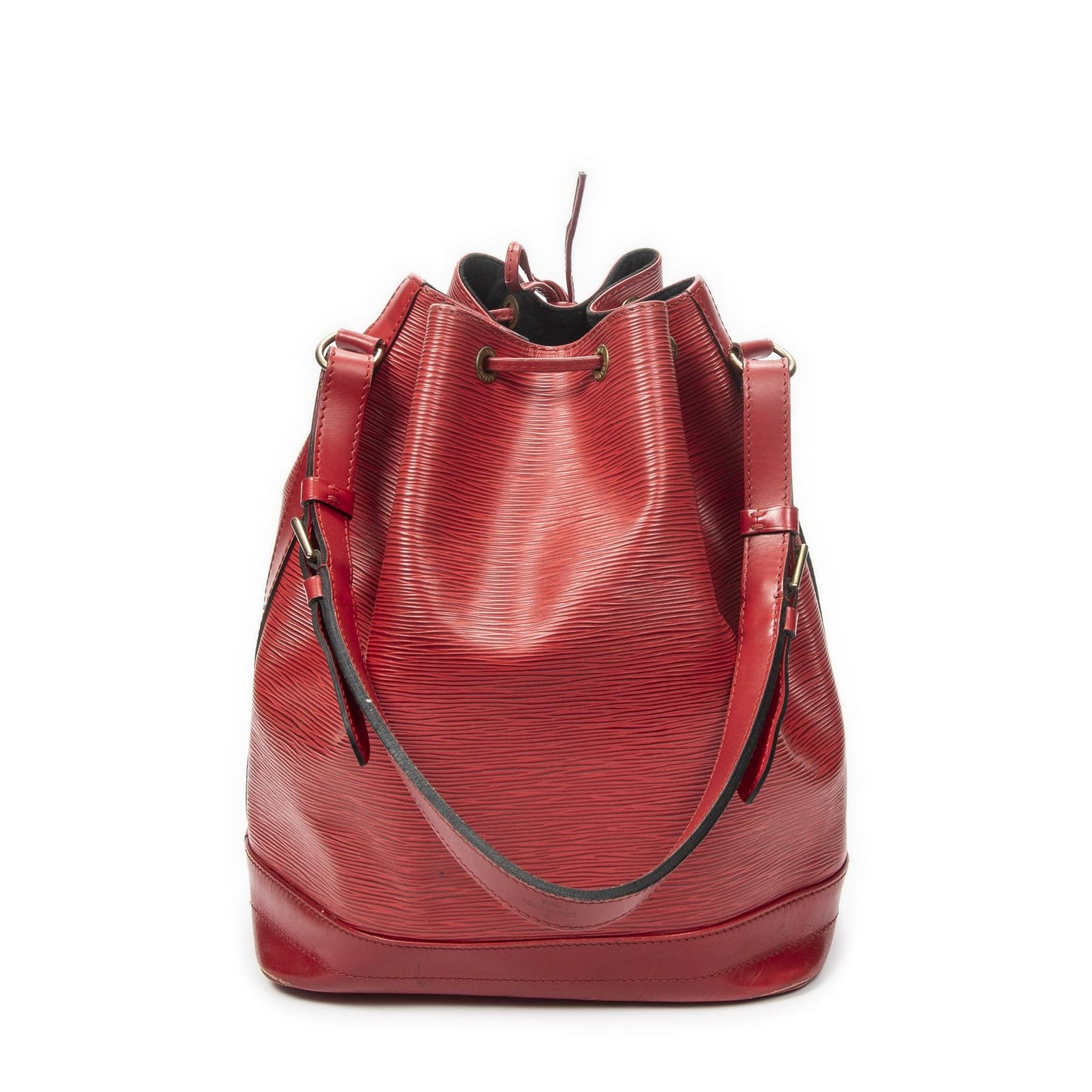 Louis Vuitton Noe Red Epi Bucket Bag — view 5