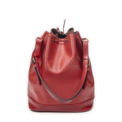 Louis Vuitton Noe Red Epi Bucket Bag — view 5