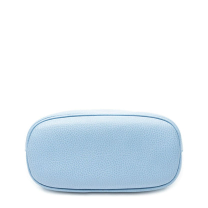Gucci Mini Dome Tote Blue Gray Leather — view 6