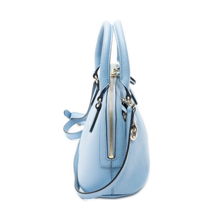 Gucci Mini Dome Tote Blue Gray Leather — view 4