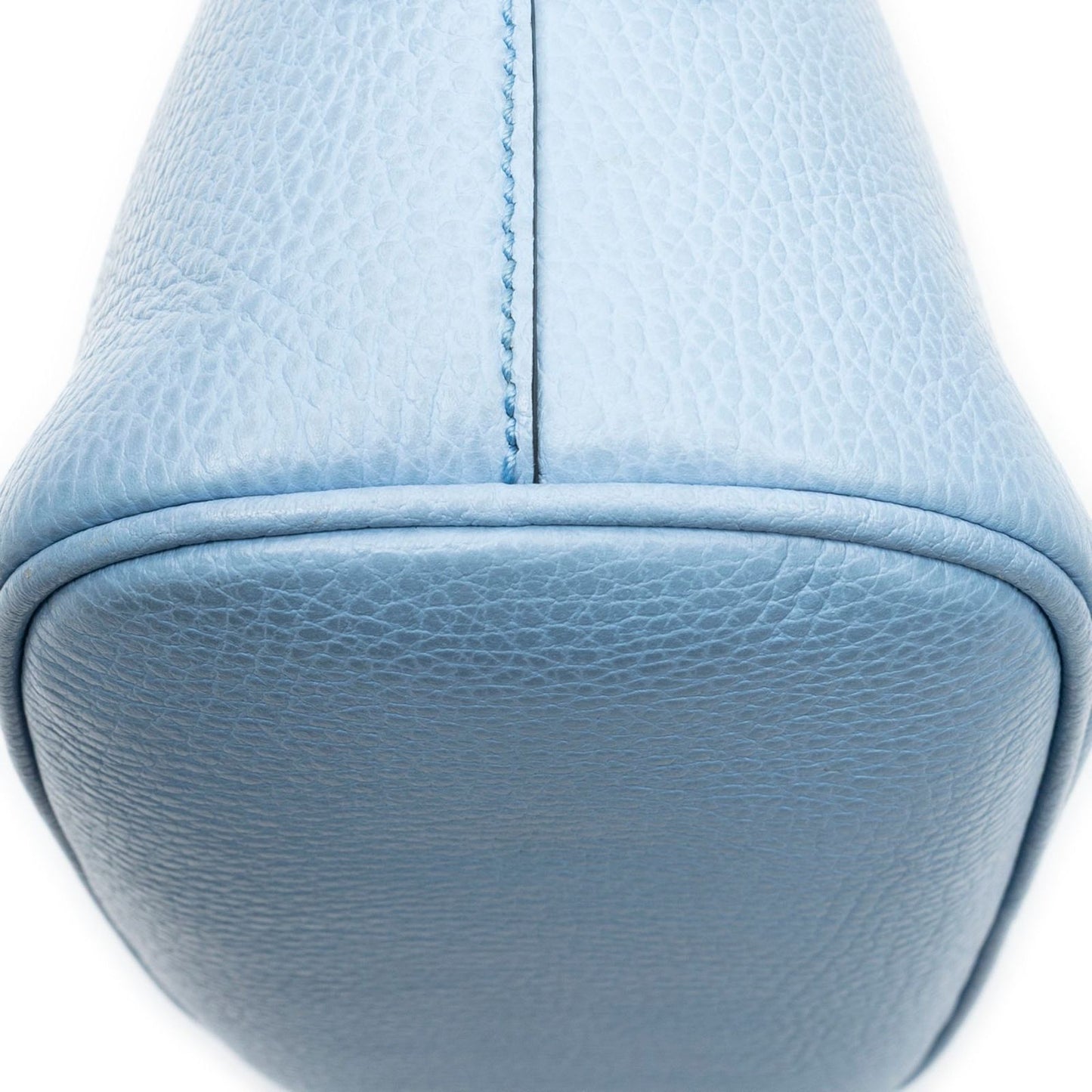 Gucci Mini Dome Tote Blue Gray Leather — view 7