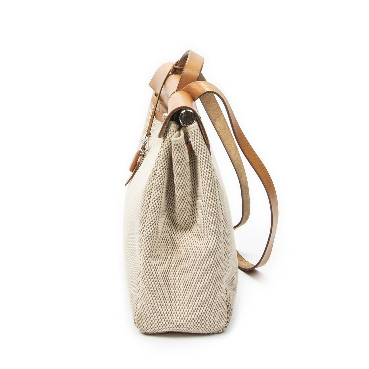 Hermes Herbag 2 in Brown Toile Gmab Handbag — view 3