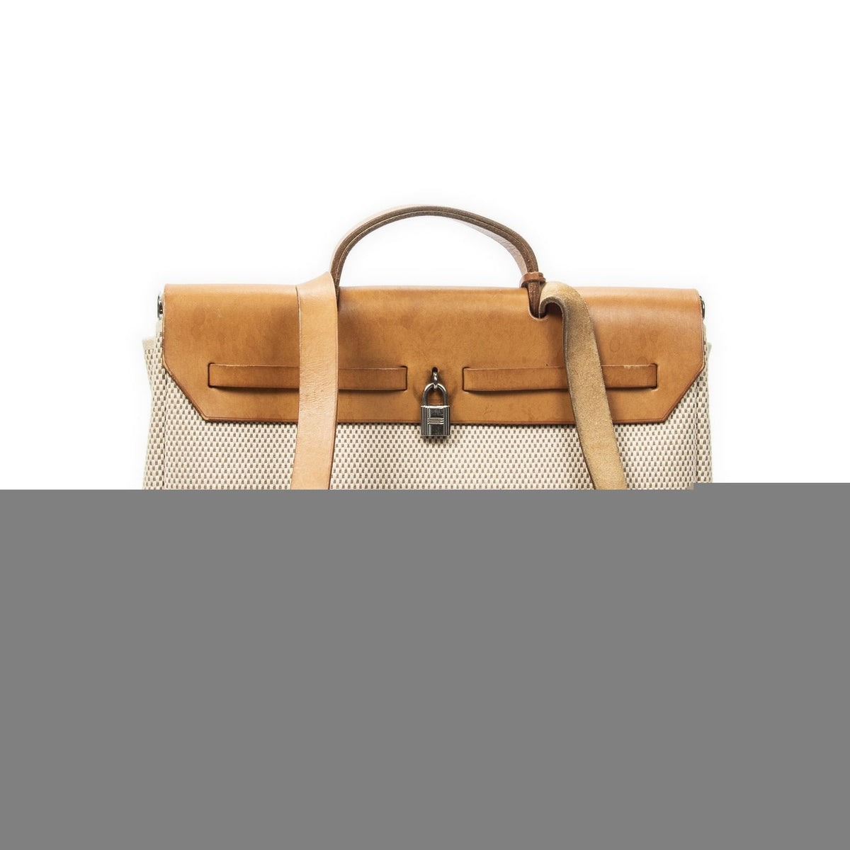 Hermes Herbag 2 in Brown Toile Gmab Handbag — view 5