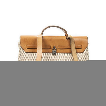 Hermes Herbag 2 in Brown Toile Gmab Handbag — view 5