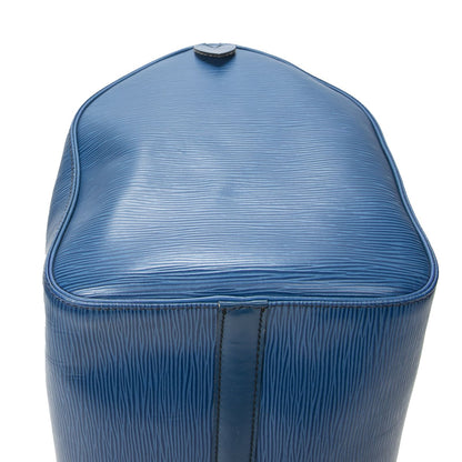 Louis Vuitton Speedy Black Stitch Blue Epi Handbag — view 7