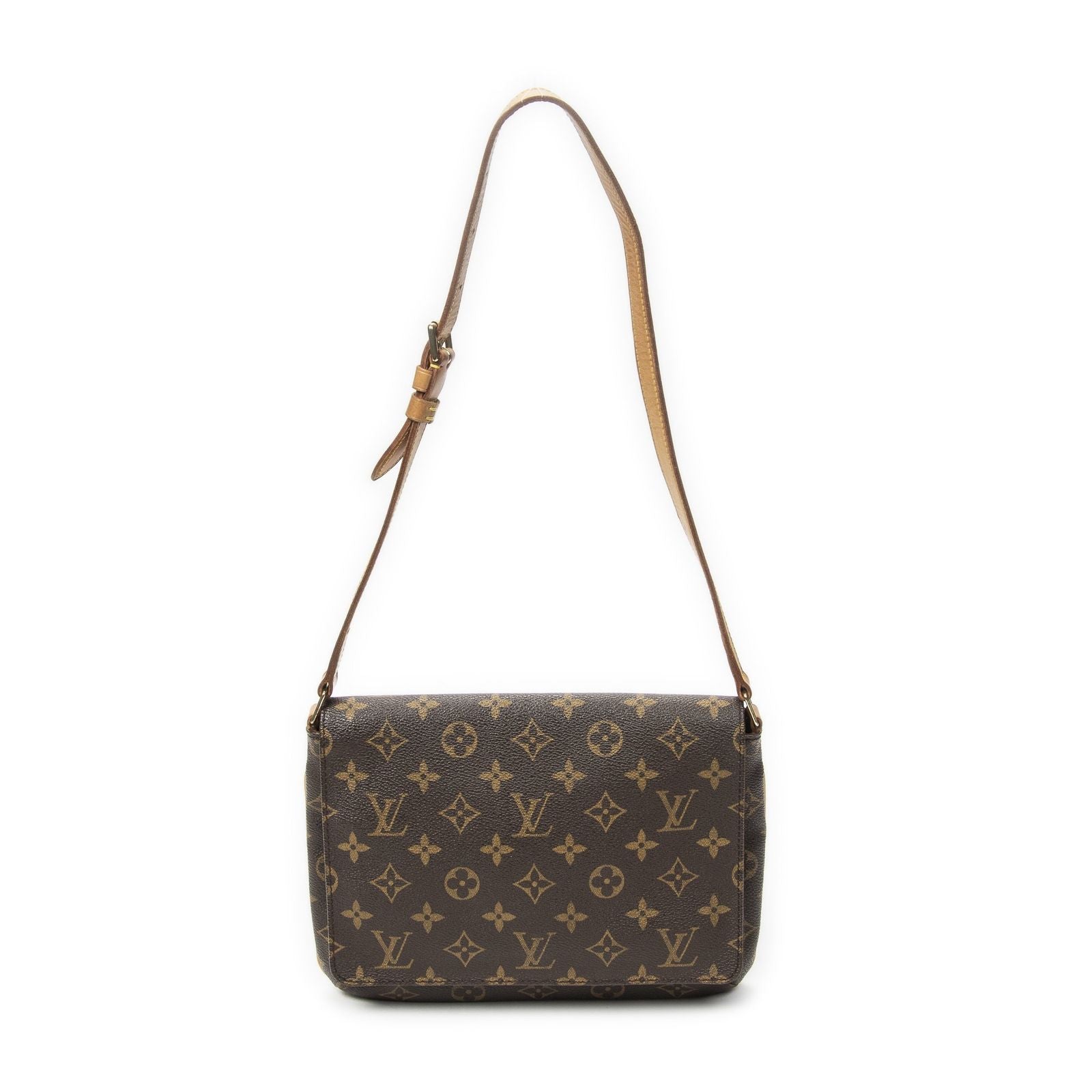 Louis Vuitton Musette Tango Brown Monogram Canvas Crossbody