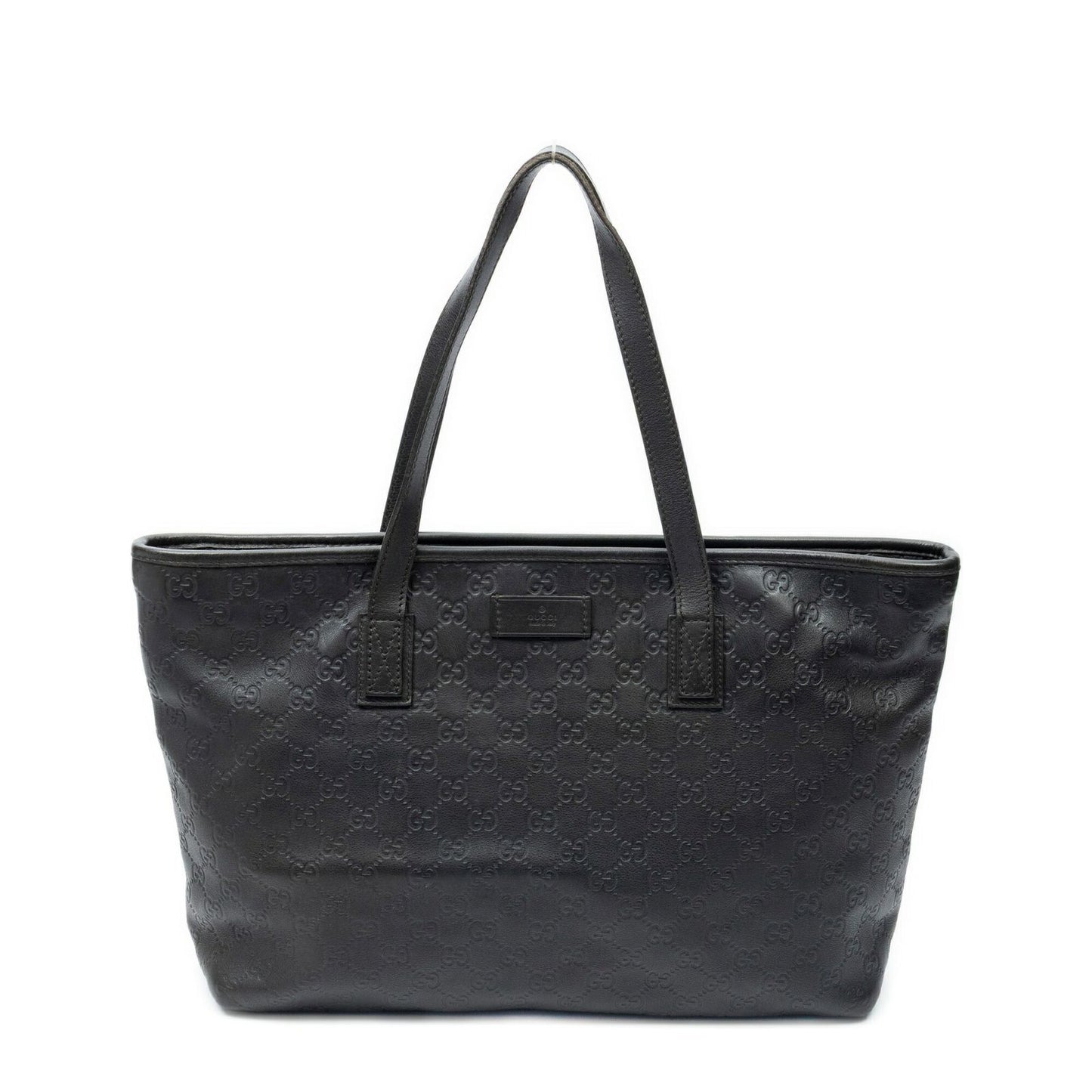 Gucci Zip Shopping Tote Black Guccissima