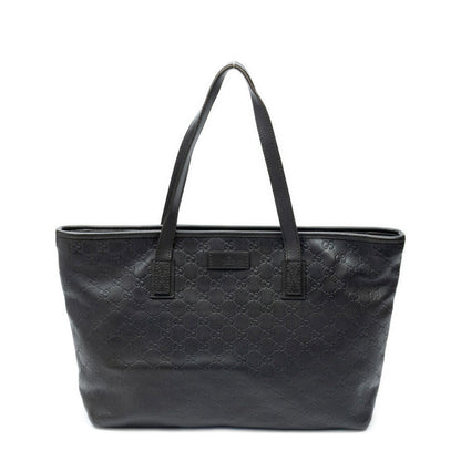 Gucci Zip Shopping Tote Black Guccissima