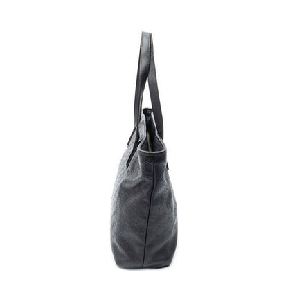 Gucci Zip Shopping Tote Black Guccissima — view 4