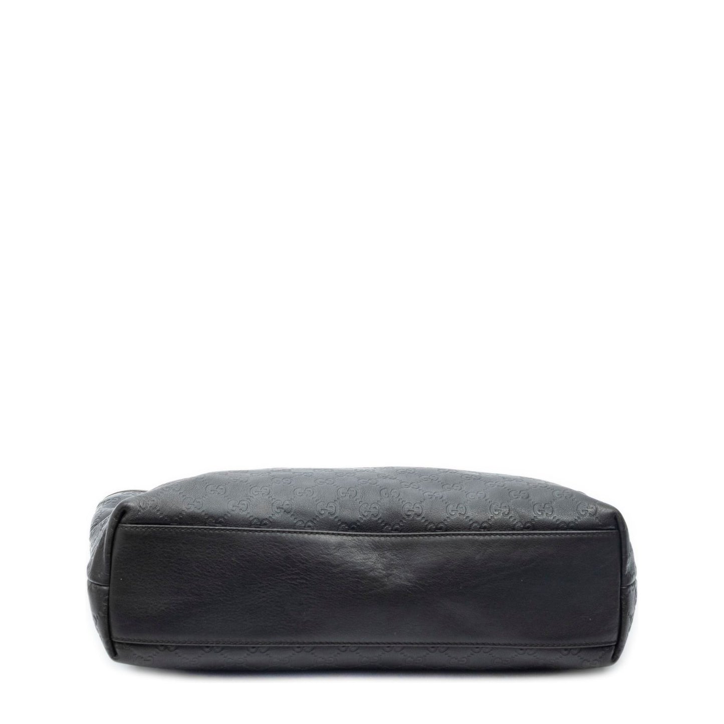 Gucci Zip Shopping Tote Black Guccissima — view 6