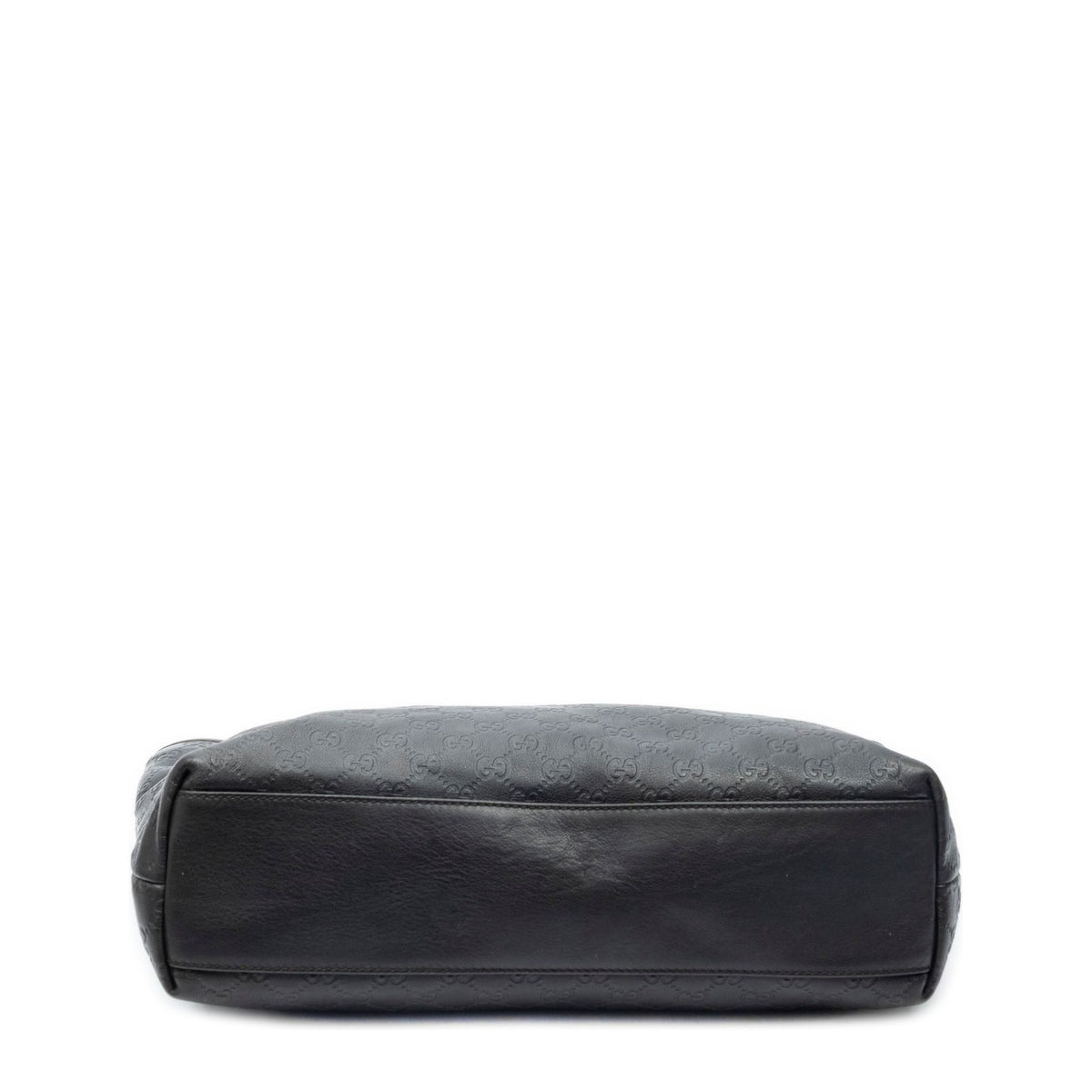 Gucci Zip Shopping Tote Black Guccissima — view 6