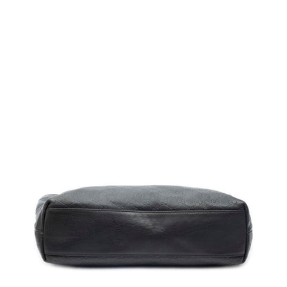 Gucci Zip Shopping Tote Black Guccissima — view 6
