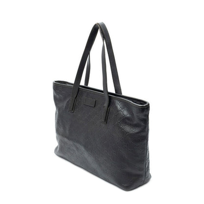 Gucci Zip Shopping Tote Black Guccissima — view 2