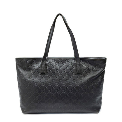 Gucci Zip Shopping Tote Black Guccissima — view 5