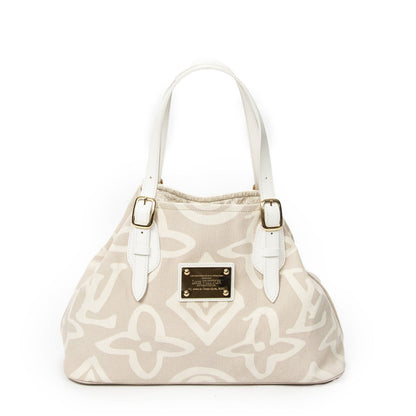 Louis Vuitton Tahitienne Cabas Beige Monogram Shoulder Bag