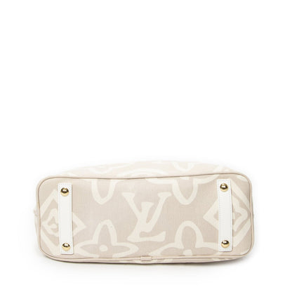 Louis Vuitton Tahitienne Cabas Beige Monogram Shoulder Bag — view 6
