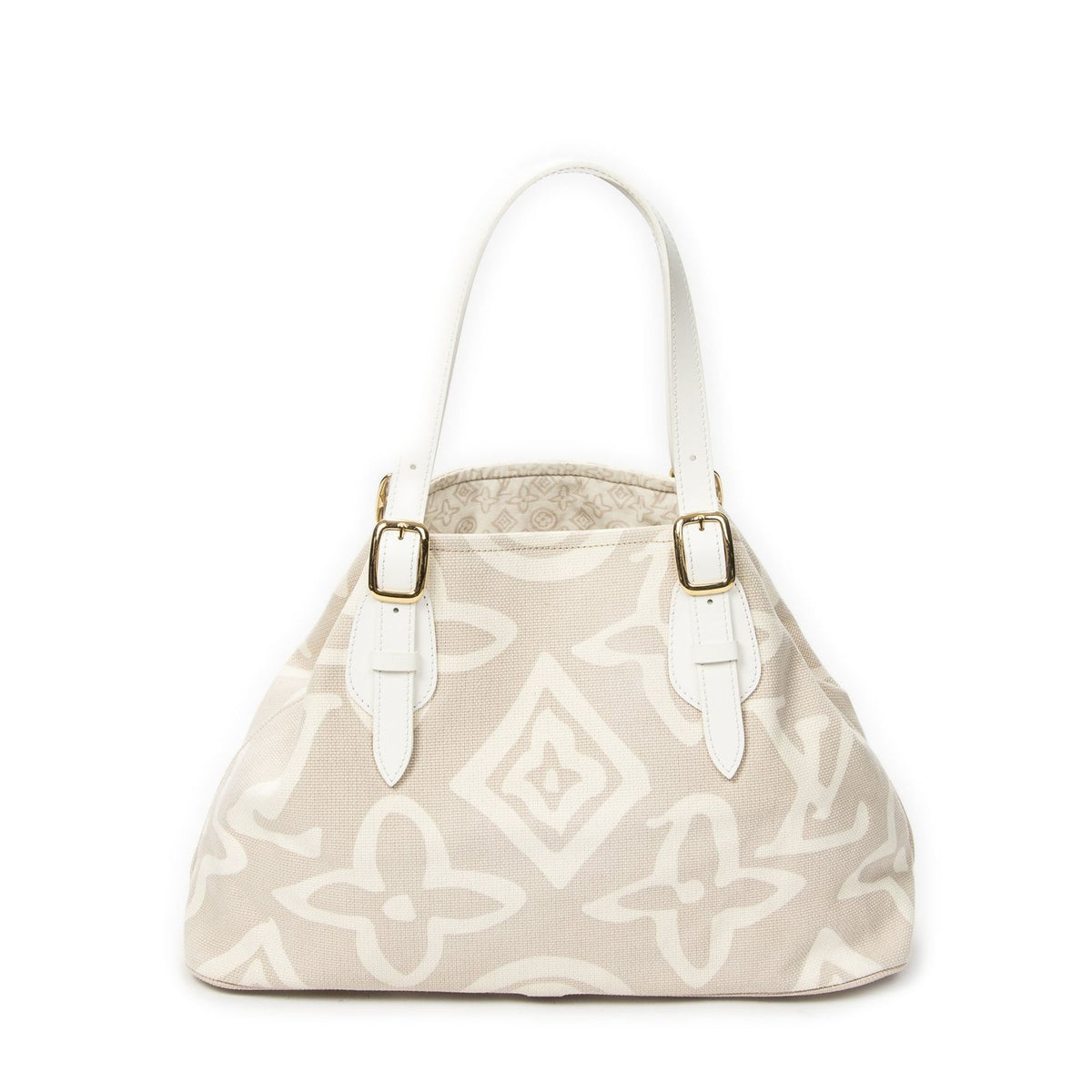 Louis Vuitton Tahitienne Cabas Beige Monogram Shoulder Bag — view 5