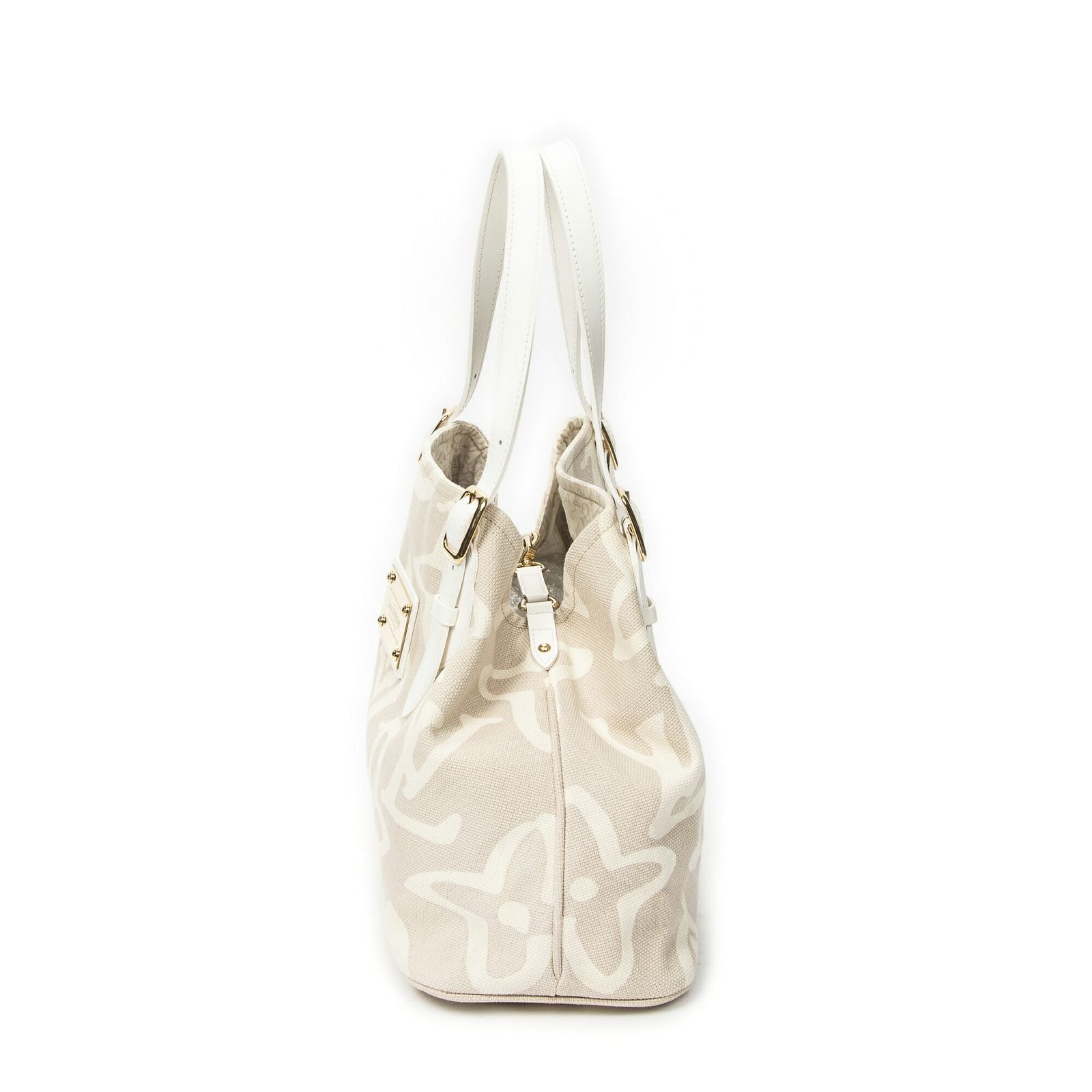 Louis Vuitton Tahitienne Cabas Beige Monogram Shoulder Bag — view 3